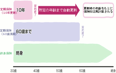 定期保険と終身保険の仕組みの違い
